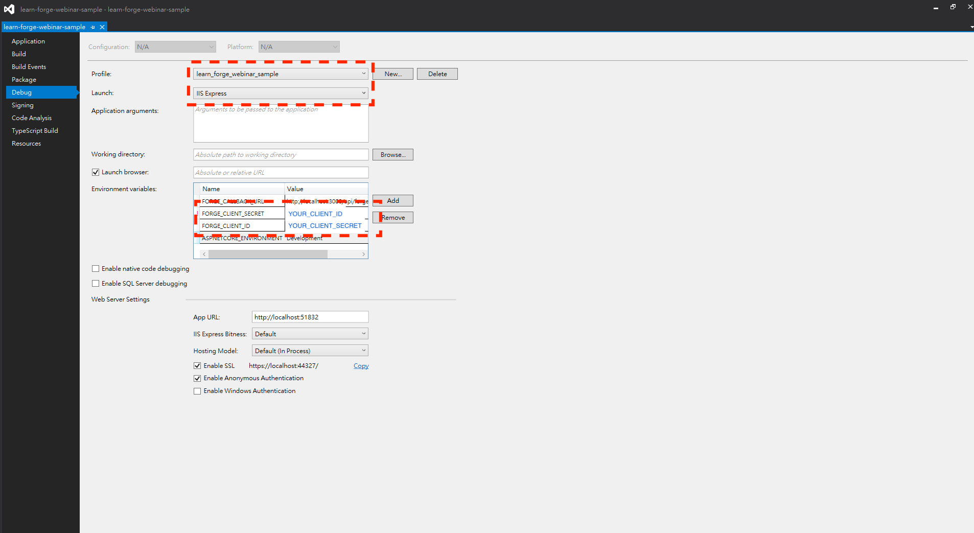 alt "Visual Studio Windows template setup notice"